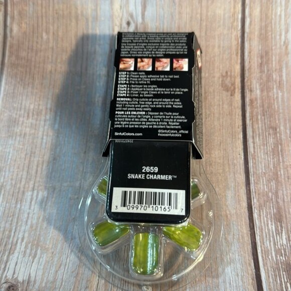 Claws Pro Nail Art Press on Nails - Black and Yellow #2659 Item #PHK395 - Picture 3 of 3